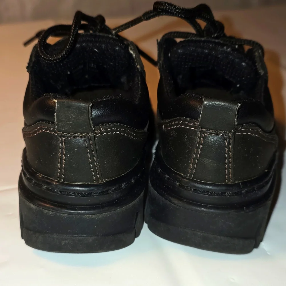 Smart Fit Boys Tie Brown Dress Shoes Size 5